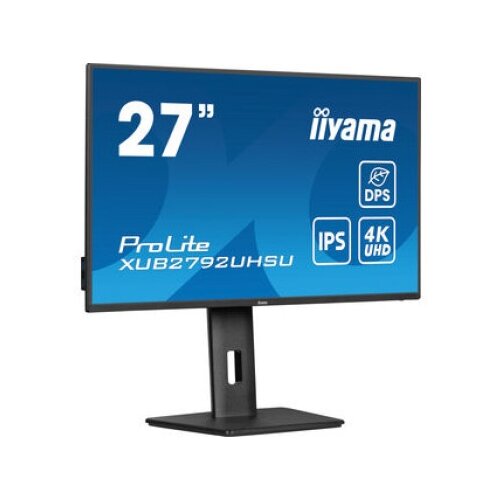 Iiyama monitor led XUB2792UHSU-B6 27" ips matte 3840 x 2160 @60Hz 350 cdm˛ 4ms dv hdmi dp usb height, swivel, tilt, pivot (rotation both si Cene