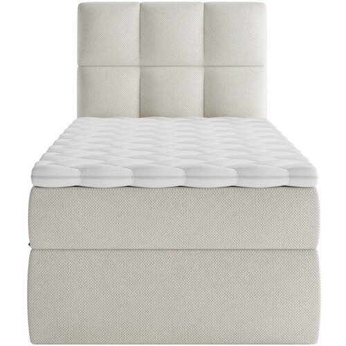 MID.YOU POSTELJA Z VZMETNICO 90 cm x 200 cm , les, tekstil, leseni material bež Slike
