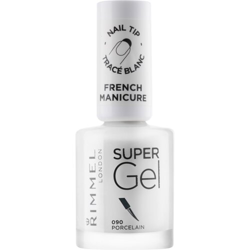 Rimmel London Super Gel Step 1 lak za francusku manikuru nijansa 090 Porcelain 12 ml Cijene