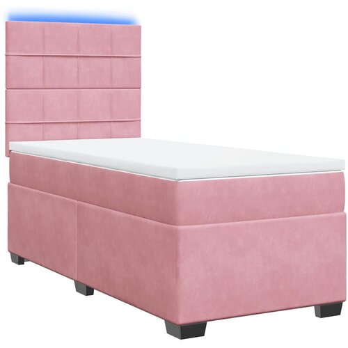 Box spring krevet s madracem ružičasti 100x200 cm bar&amp;scaron;unasti Slike