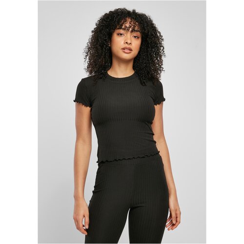 UC Curvy Ladies Short Rib Tee black Slike