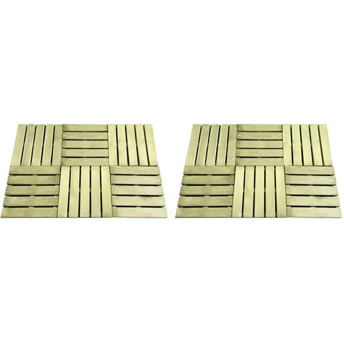 vidaXL Talne plošče 12 kosov 50x50 cm lesene zelene, (21143901)