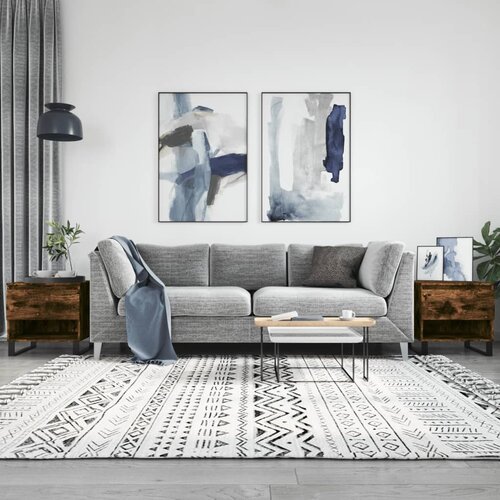 vidaXL Klubska mizica 2 kosa dimljen hrast 50x46x50 cm inženirski les Cene