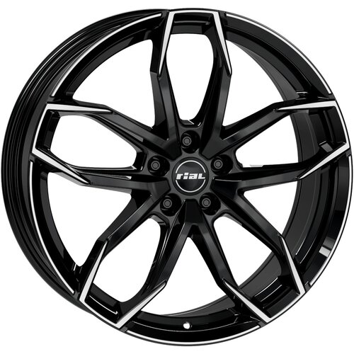 RIAL A16 5x114,3 ET38 6,5x16 LUCCA črna spredaj polirana 70,1 (Citroen, Dacia, Fiat, Honda, Hyundai, Cene