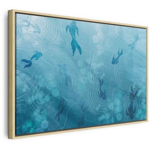  Slika - Japanese pond 60x40 U prirodnom drvenom okviru Cijene
