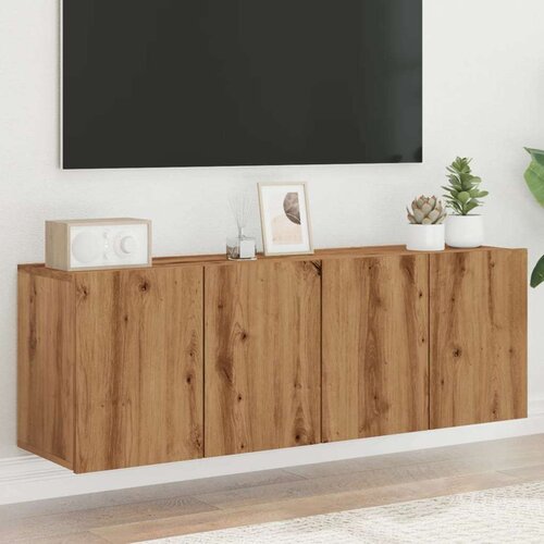 vidaXL Zidni TV ormarići 2 kom boja hrasta artisan 60 x 30 x 41 cm Cene