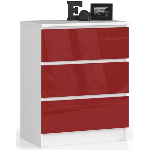 AKORD KOMODA K60 3SZ CLP RDEČI GLOS, (21703204) Slike