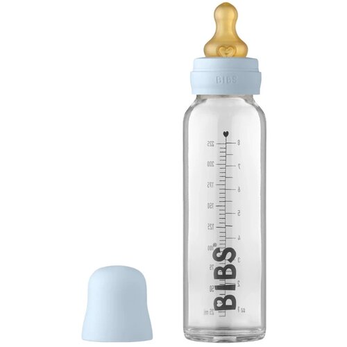 Bibs staklena flašica za bebe complete set 225ml, blue Slike