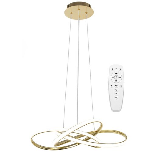 Toolight moderna led stropna svjetiljka + pilot App815-CP čvor zlato Slike