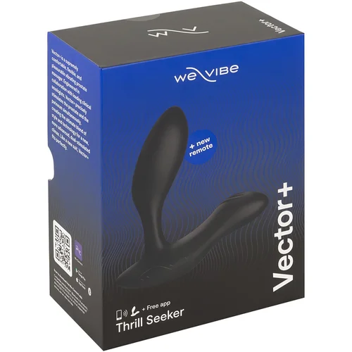 We Vibe Vector+ - pametni analni vibrator na baterije, vodootporan (crni)