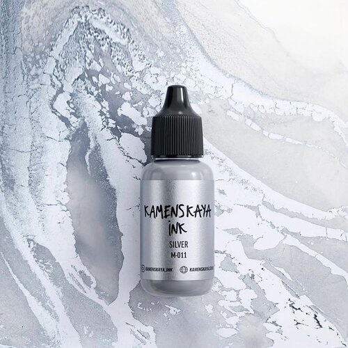  Alkohol metalik mastilo KAMENSKAYA 15ml | M-011 silver Cene