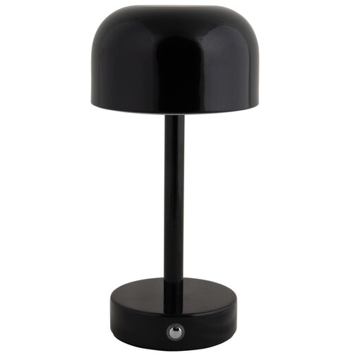 Leitmotiv Črna LED namizna svetilka s kovinskim senčilom (vi&amp;scaron;ina 24,5 cm) James &amp;ndash; Slike