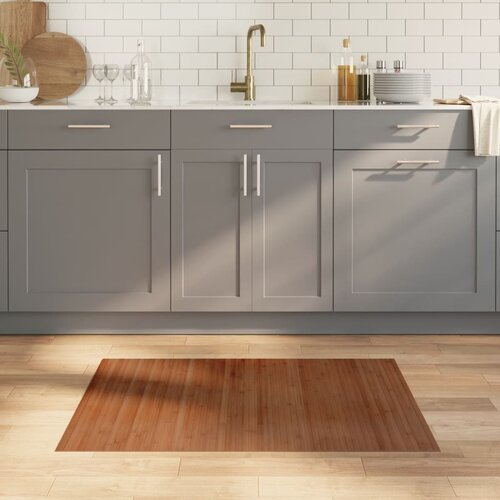 vidaXL Tepih pravokutni smeđi 70 x 100 cm od bambusa Cijene
