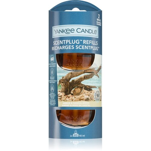 Yankee Candle Amber &amp;amp; Sandalwood zamjensko punjenje za električni difuzor 2x18.5 ml Slike