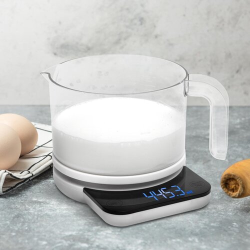 Bewello BW1019 digitalna kuhinjska merilna posoda s tehtnico 800 ml Slike