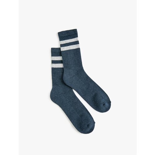 Koton Towel Socks College Stripe Patterned Cene