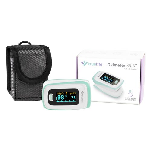 Truelife Oximeter X5 BT merilnik ravni kisika v krvi (pulzni oksimeter) z aplikacijo Bluetooth Slike