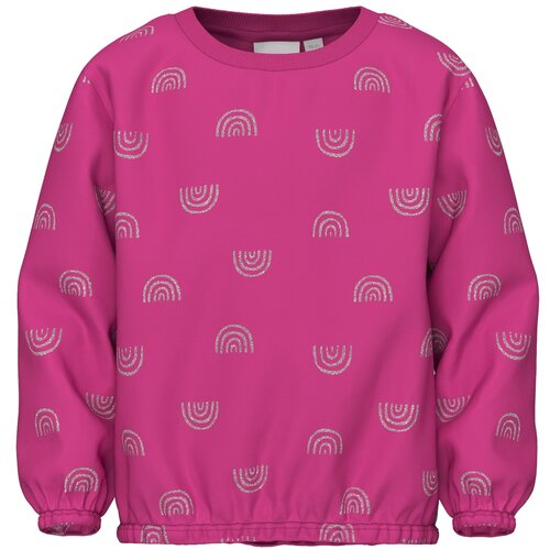 name it Sweater majica 'VILUBA' tamno roza / srebro Cijene