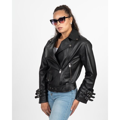 La Force Fashion Kožna jakna Amy - Crna Slike