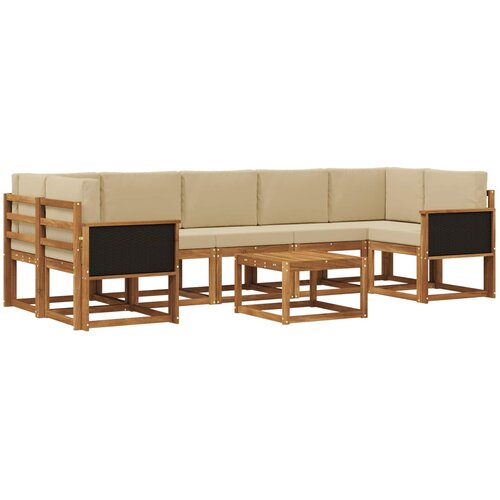 vidaXL Zunanja garnitura za sedenje z blazino 6 pcs, (5000282160) Cene
