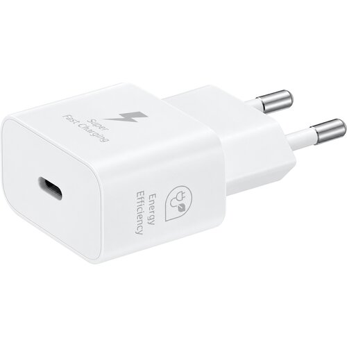 Samsung stenski polnilec z enim USB-C vhodom 25W bele barve EP-T2510EWE (OEM pakiranje) Slike