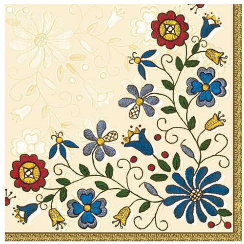 EKO serviete za decoupage Kashubian Folk - 1 kos (Serviete za decoupage) Cene