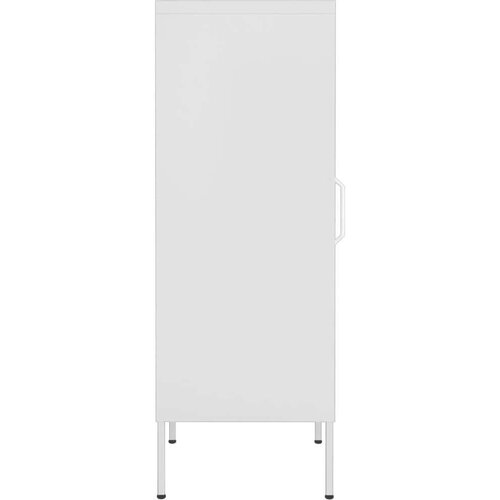 VidaXL Omara za shranjevanje bela 42,5x35x101,5 cm jeklo Slike