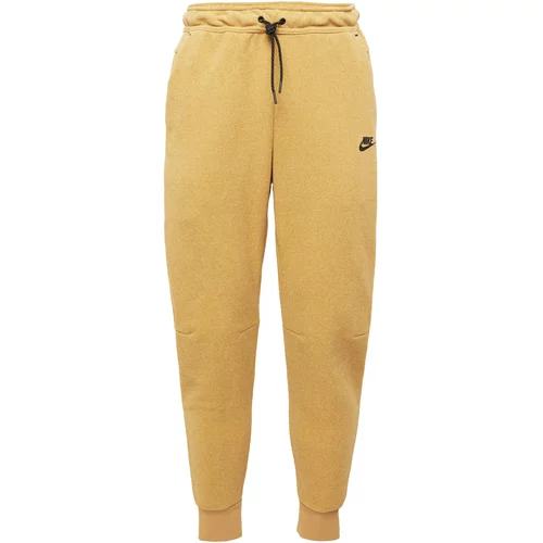 Nike Sportswear Hlače zlatno žuta / crna