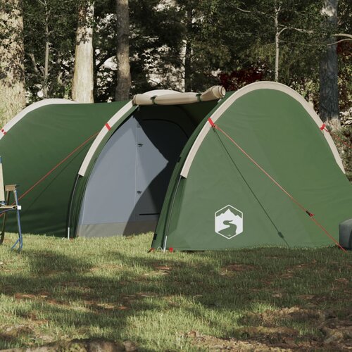 vidaXL Šator za kampiranje za 4 osobe zeleni 405x170x106 cm taft 185T Cijene