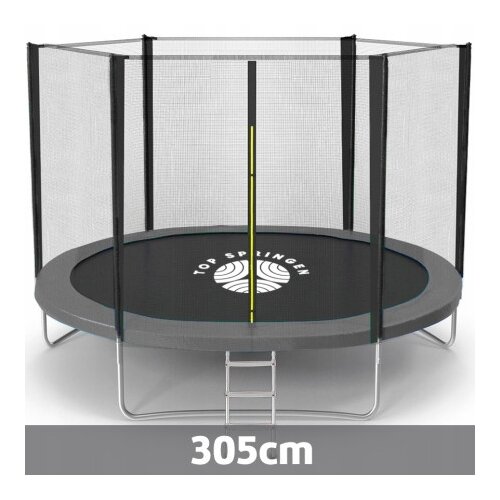 Top Springen trambolina 305cm sa merdevinama siva Cene