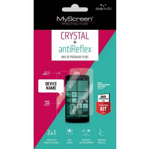 Myscreen protector my screen protector zaščitna folija lg K4 K120 antireflex+crystal 2kos