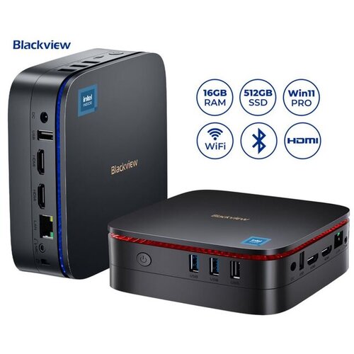 Blackview namizni mini računalnik MP60/Windows 11 PRO/Intel N95/16GB RAM/512GB SSD/Dual WiFi Slike