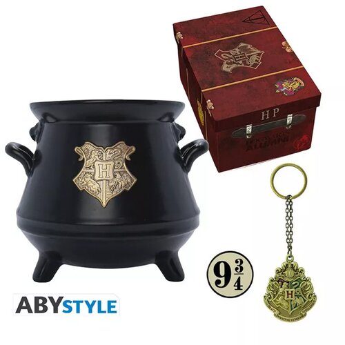 Abystyle Harry Potter - Premium Pack 3D Mug + 3D Keychain + Pin Hogwarts' Suitcase Slike