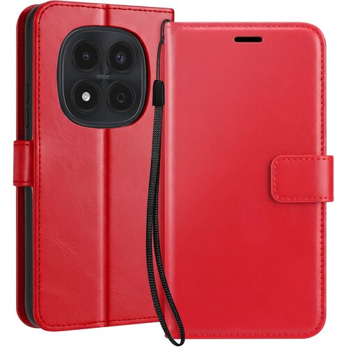 Oem Mayaxess, Denarnica za Redmi Note 15 Pro 4G s trakom in funkcijo stojala, Rdeča, (5000275491) Slike