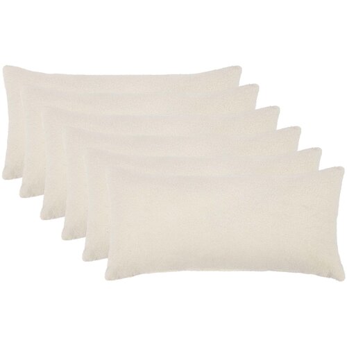  Presvlaka za jastuk 6 pcs HEERLEN Krem 40 x 70 cm Bouclé Cene