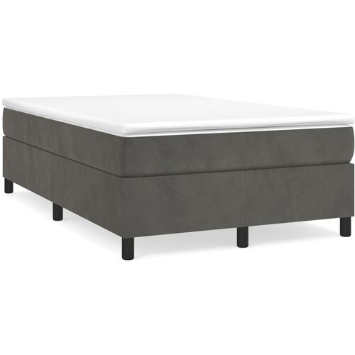  box spring s madracem tamnosivi 120 x 190 cm baršun Cene