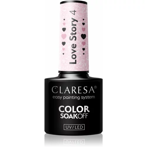 Claresa SoakOff UV/LED Color Love Story gel lak za nokte nijansa 4 5 g