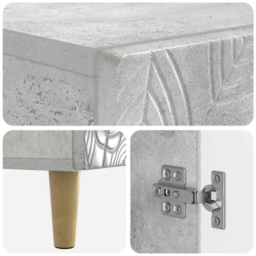  Ormar za cipele DELFT 59 5 x 39 5 x 90 cm Konstruirano drvo - Betonska siva Slike