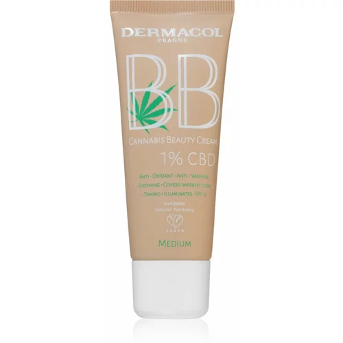 Dermacol Cannabis Beauty Cream BB krema s CBD-jem odtenek no.2 Medium 30 ml
