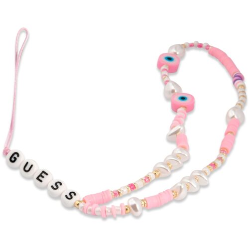 Guess Vezica za mobilni Strap Beads Shell Pink Slike