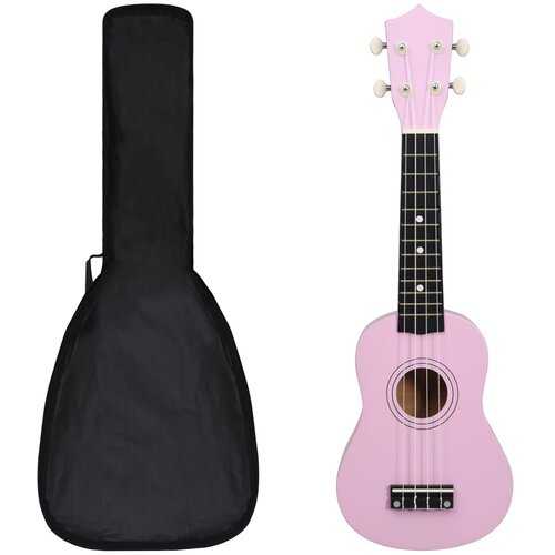 vidaXL otroški ukulele soprano s torbo roza 21" Cene
