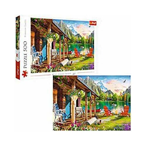 Trefl puzzle cabin in the mountains -500 delova Slike