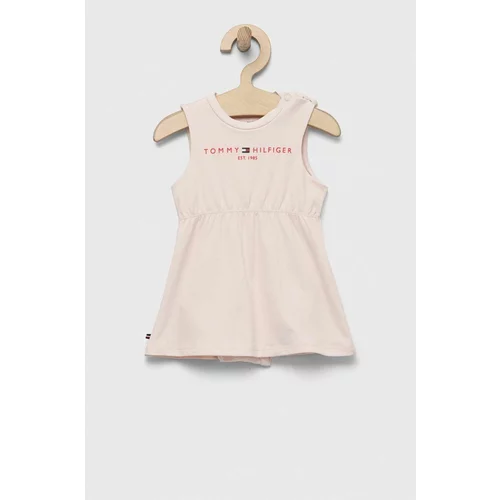 Tommy Hilfiger Obleka za dojenčka roza barva