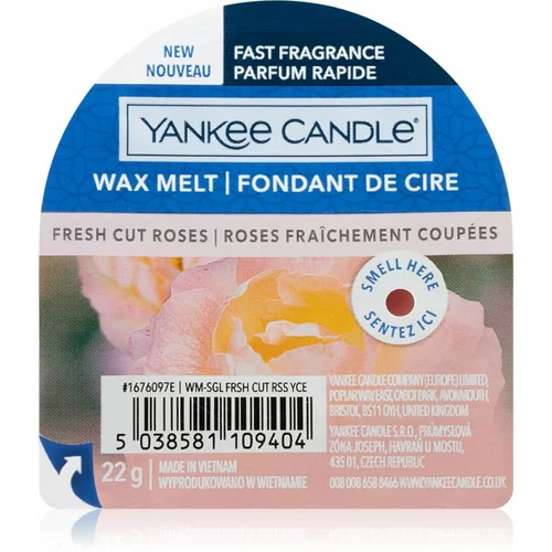 Yankee Candle Fresh Cut Roses vosek za aroma lučko 22 g unisex