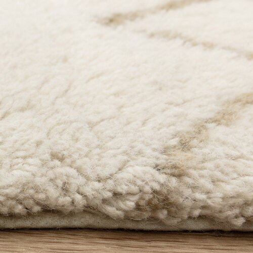 Asiatic Carpets Kremno bela pralna ročno tkana volnena preproga 200x290 cm Azera Crosshatch &amp;ndash; Slike