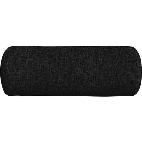 VidaXL valjkasti jastučići 2 pcs crna &amp;Oslash; 25 x 70 cm tkanina Slike