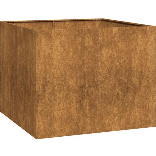 Maison Chic Cvetlični Lonec - Cvetlično korito Rusty 100x100x80 cm Vremensko odporno jeklo, (21788553) Cene