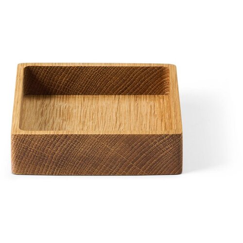 LIND DNA Dekorativna lesena škatla za shranjevanje v naravni barvi 11x11x3 cm Square S – Cene
