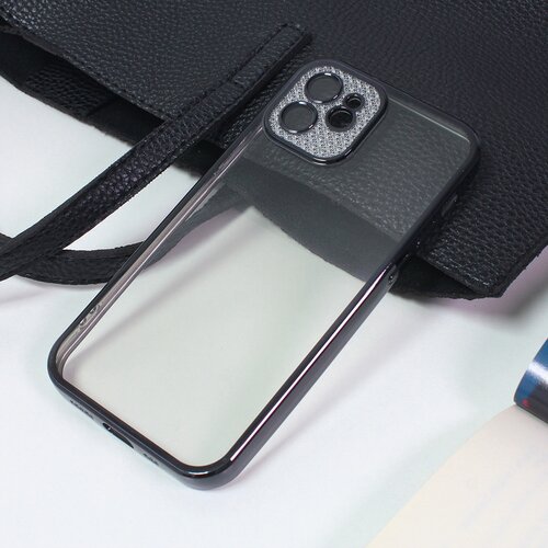  Torbica silikon camera diamond iphone 12 6.1 crna Slike
