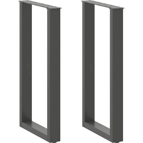  Noge za barski stol U-oblika 2 kom antracit 50 x (90-91) cm čelik Cijene